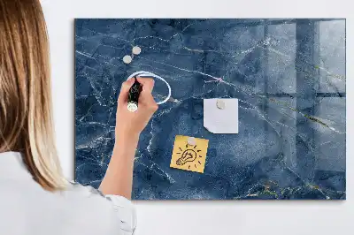 Magnetic dry erase board elegant marble design