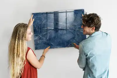 Magnetic dry erase board elegant marble design