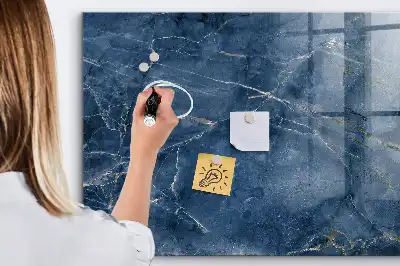 Magnetic dry erase board elegant marble design