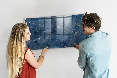 Magnetic dry erase board elegant marble design
