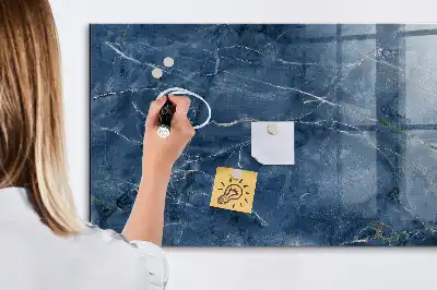 Magnetic dry erase board elegant marble design