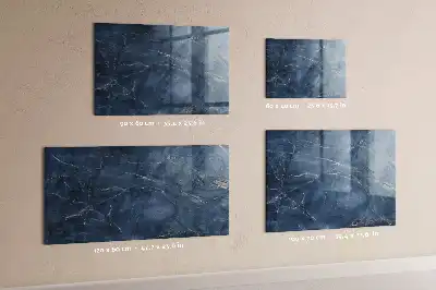 Magnetic dry erase board elegant marble design
