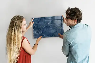 Magnetic dry erase board elegant marble design