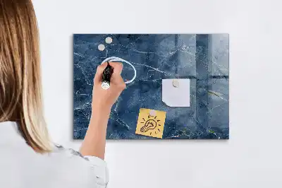 Magnetic dry erase board elegant marble design
