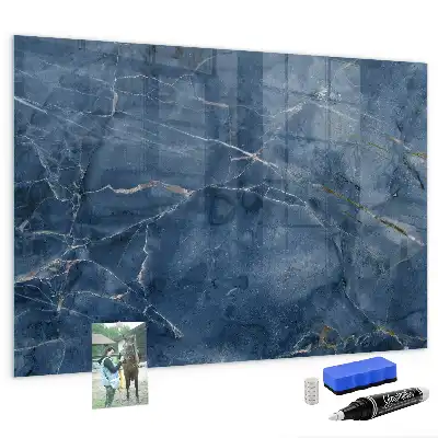 Magnetic dry erase board elegant marble design