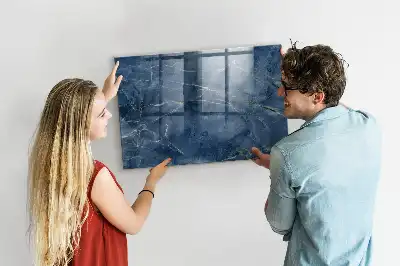 Magnetic dry erase board elegant marble design