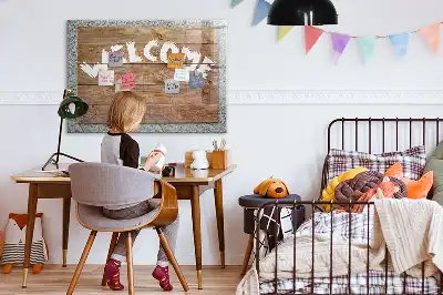 Magnetic dry erase board welcome sign