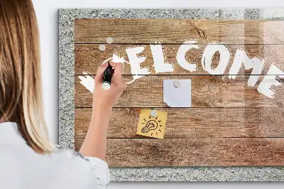 Magnetic dry erase board welcome sign