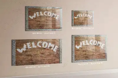 Magnetic dry erase board welcome sign