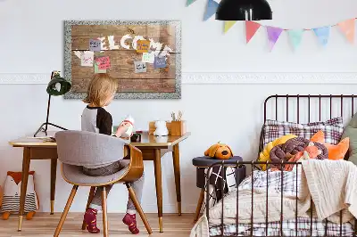 Magnetic dry erase board welcome sign
