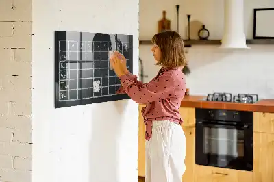 Magnetic dry erase board timetable planner