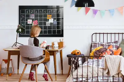 Magnetic dry erase board timetable planner