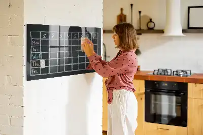Magnetic dry erase board timetable planner