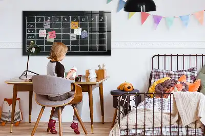 Magnetic dry erase board timetable planner