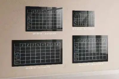 Magnetic dry erase board timetable planner