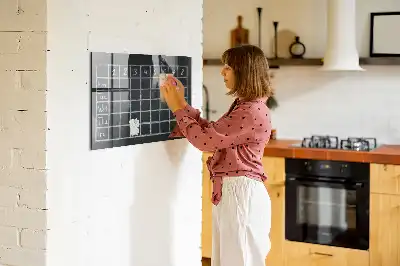 Magnetic dry erase board timetable planner
