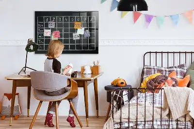 Magnetic dry erase board timetable planner
