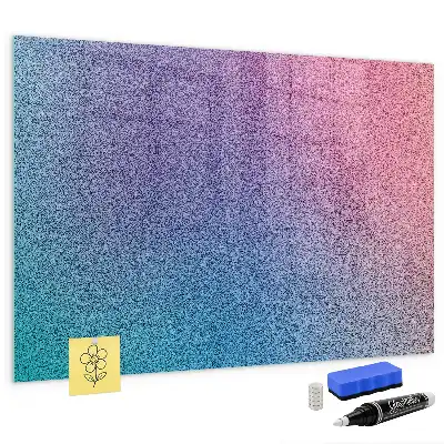 Magnetic dry erase board with gradient pattern