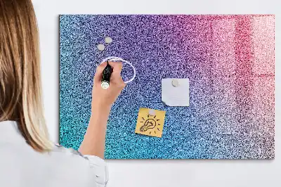Magnetic dry erase board with gradient pattern
