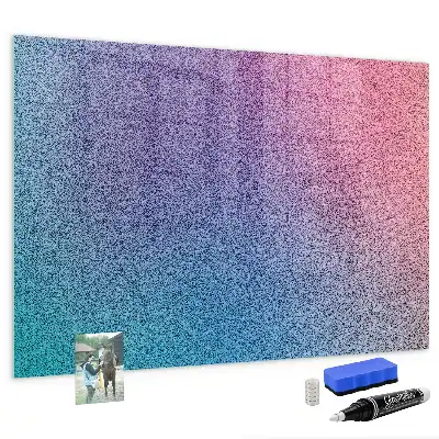 Magnetic dry erase board with gradient pattern