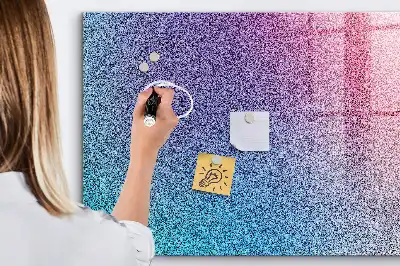 Magnetic dry erase board with gradient pattern