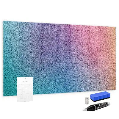 Magnetic dry erase board with gradient pattern