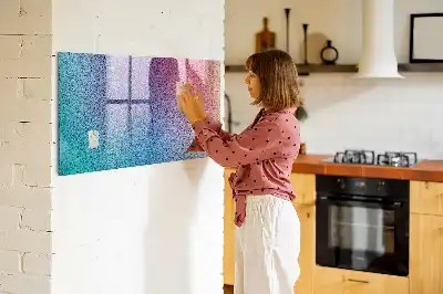 Magnetic dry erase board with gradient pattern