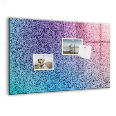 Magnetic dry erase board with gradient pattern