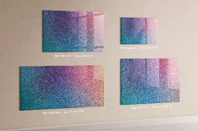 Magnetic dry erase board with gradient pattern