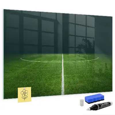 Magnetic dry erase board soccer field design