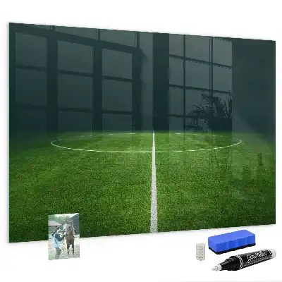 Magnetic dry erase board soccer field design