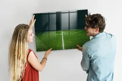 Magnetic dry erase board soccer field design