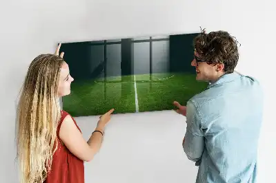Magnetic dry erase board soccer field design