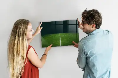 Magnetic dry erase board soccer field design