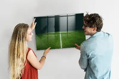 Magnetic dry erase board soccer field design