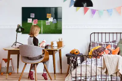 Magnetic dry erase board soccer field design