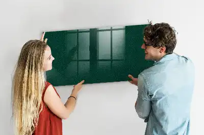 Magnetic dry-erase board leaf pattern