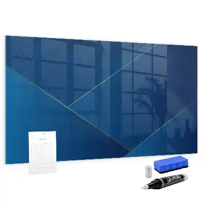 Magnetic dry erase board decorative abstraction design
