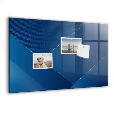 Magnetic dry erase board decorative abstraction design