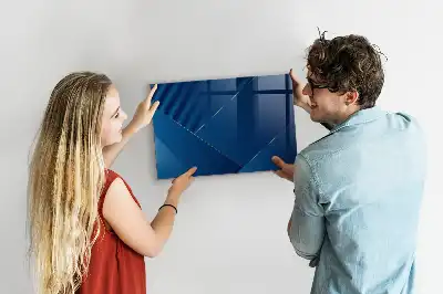 Magnetic dry erase board decorative abstraction design