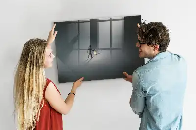 Magnetic dry erase board Wanderer in the dark design