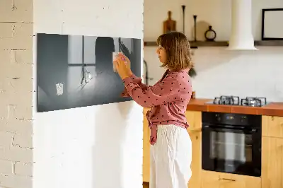 Magnetic dry erase board Wanderer in the dark design