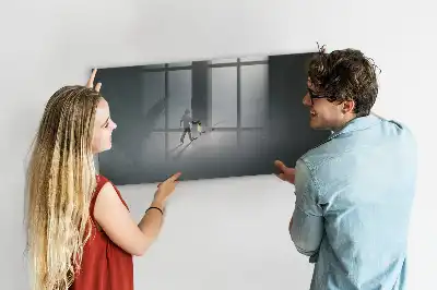 Magnetic dry erase board Wanderer in the dark design