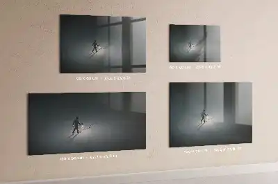 Magnetic dry erase board Wanderer in the dark design