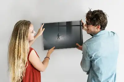 Magnetic dry erase board Wanderer in the dark design