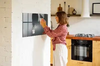 Magnetic dry erase board Wanderer in the dark design