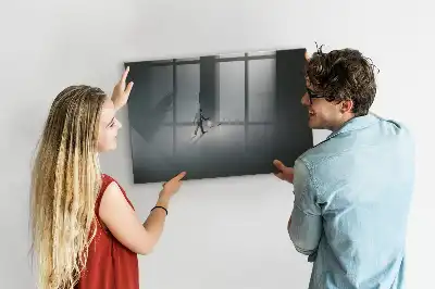 Magnetic dry erase board Wanderer in the dark design