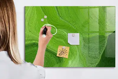 Magnetic dry erase board modern waves design