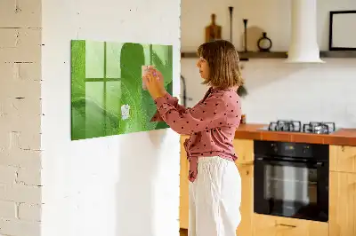 Magnetic dry erase board modern waves design