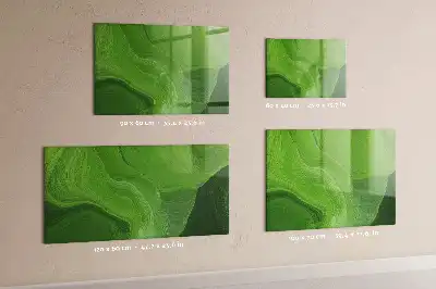 Magnetic dry erase board modern waves design